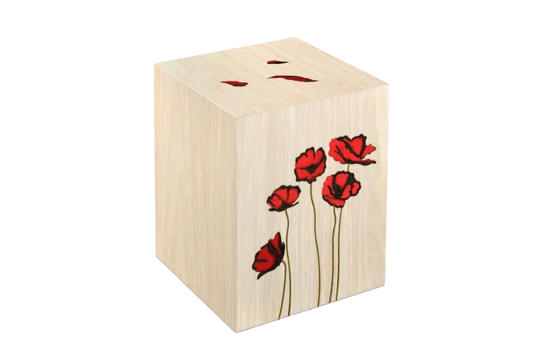 urna papavero rosso